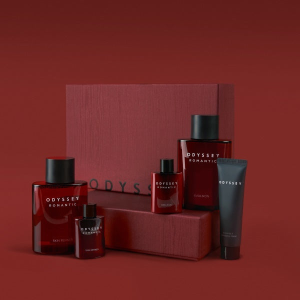 ODYSSEY Romantic Gift Set(Product : Refiner 130ml+Emulsion 130ml / Free Sample : Refiner 130ml+Emulsion 130ml+shavingandcleansingfoam 30ml)