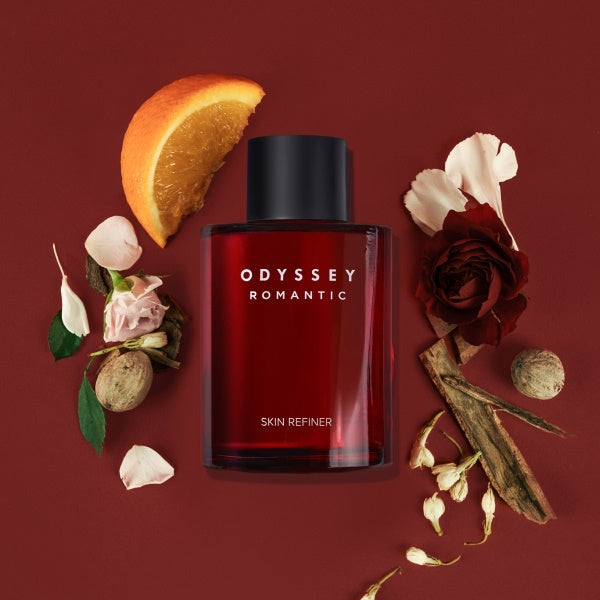 ODYSSEY ロマンティックギフトセット(商品: リファイナー 130ml+エマルジョン 130ml / 無料サンプル: リファイナー 130ml+エマルジョン 130ml+シェービング&amp;クレンジングフォーム 30ml) 