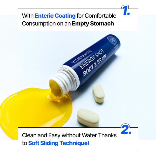 VITALBEAUTIE Energy Shot Body & Brain 28 Vials (28-day supply)