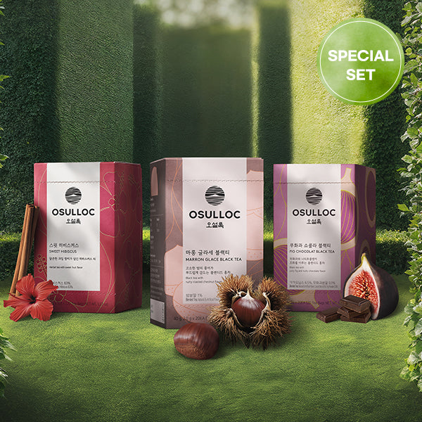 [BLENDED TEA SET] OSULLOC Sweet Hibiscus & Fig Chocolat & Maron Glace