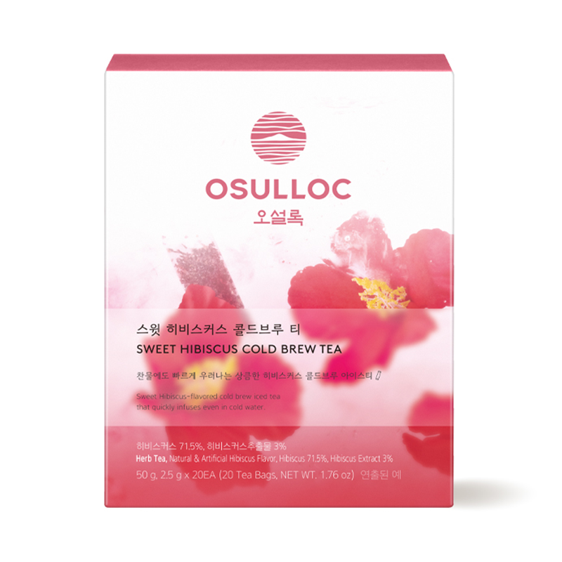 OSULLOC Sweet Hibiscus Cold Brew Tea (20 count)