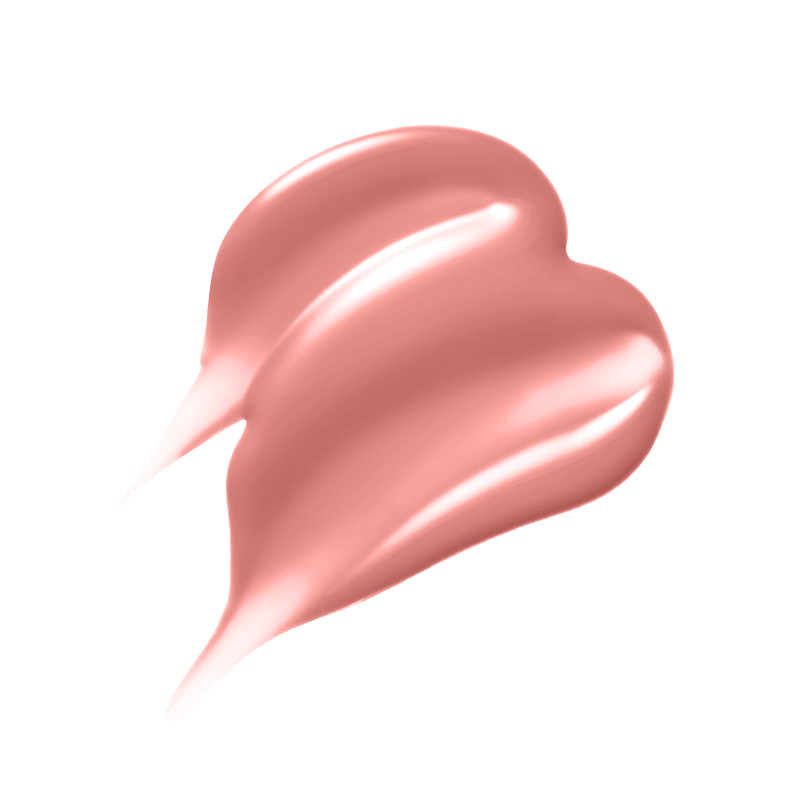 Swatch of [Felix] HERA Sensual Nude Gloss showcasing a sheer, glossy finish for lips.