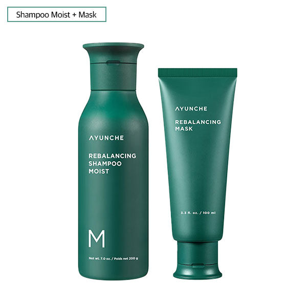 [抜け毛対策セット] AYUNCHE リバランシングシャンプー 200g、マスク 100ml 