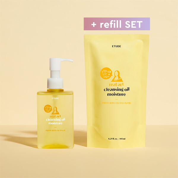 [SET] ETUDE Real Art Cleansing Oil Moisture & Refill