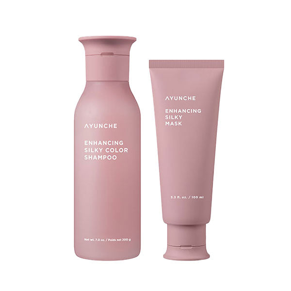 [Hair Color Solution] AYUNCHE Enhancing Silky Color Shampoo 200g, Mask 100ml