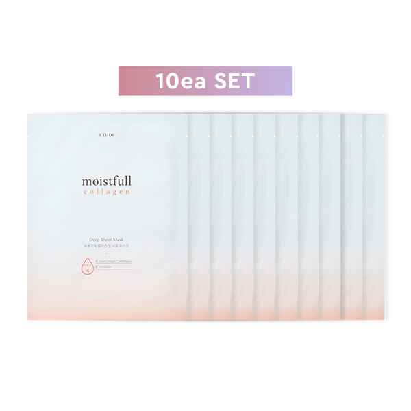 [10ea SET] ETUDE Moistfull Collagen Deep Sheet Mask