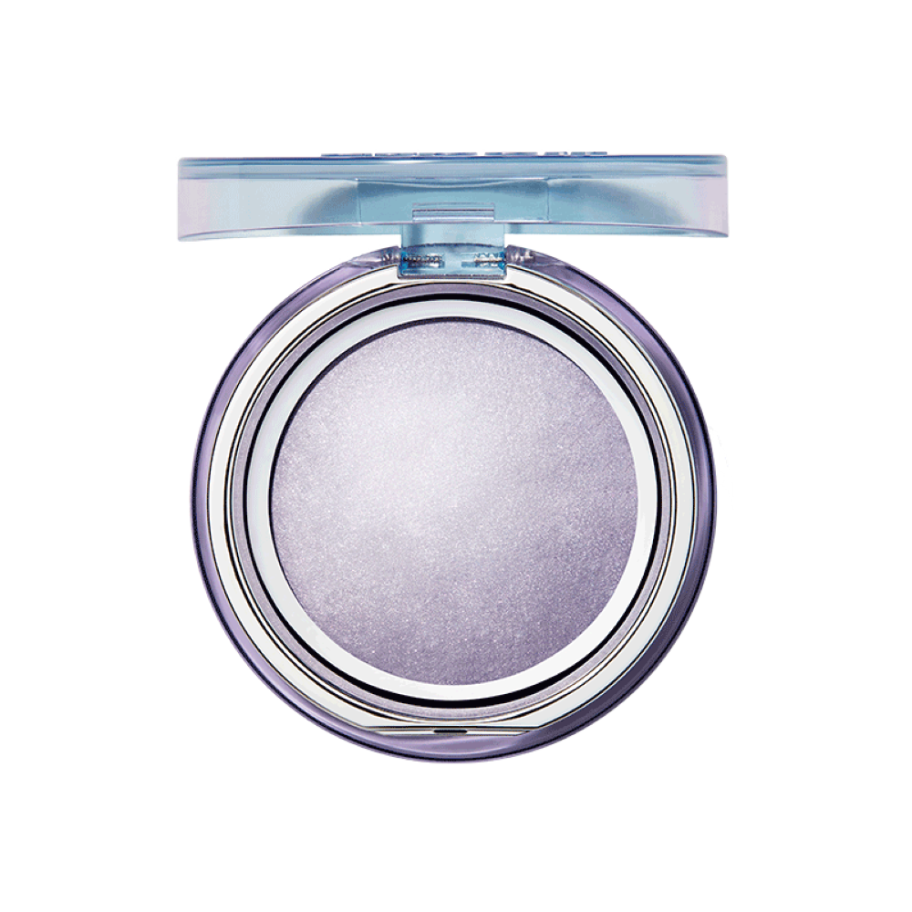 ESPOIR New Galaxy Edition Cushion / Highlither / Lipstick / Lip balm in a round compact with a translucent lid.