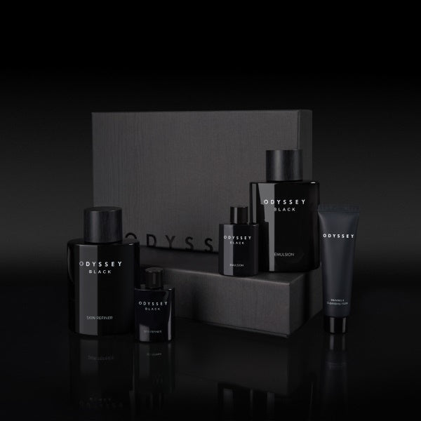 ODYSSEY Black Gift Set(Product : Refiner 130ml+Emulsion 130ml / Free Sample : Refiner 30ml+Emulsion 30ml +shavingandcleansing foam 30ml)