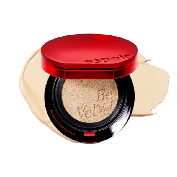 [NEW SHADE] ESPOIR Be Velvet Cover Cushion - Olive (13g + Extra Puff)
