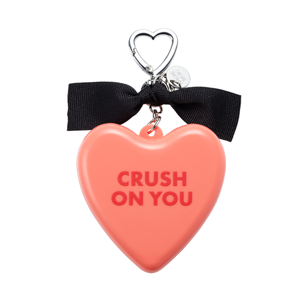 AMORE BASIC Crush on You Mirror & Brush Keyring