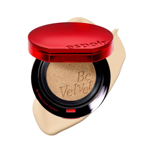 [NEW SHADE] ESPOIR Be Velvet Cover Cushion - Olive (13g + Extra Puff)