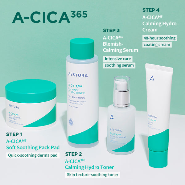 [GYUJIN OPTION 6]  A-Cica 365 MASTER SET (Toner 250ml+ Serum 40ml +60pads+Cream60ml)