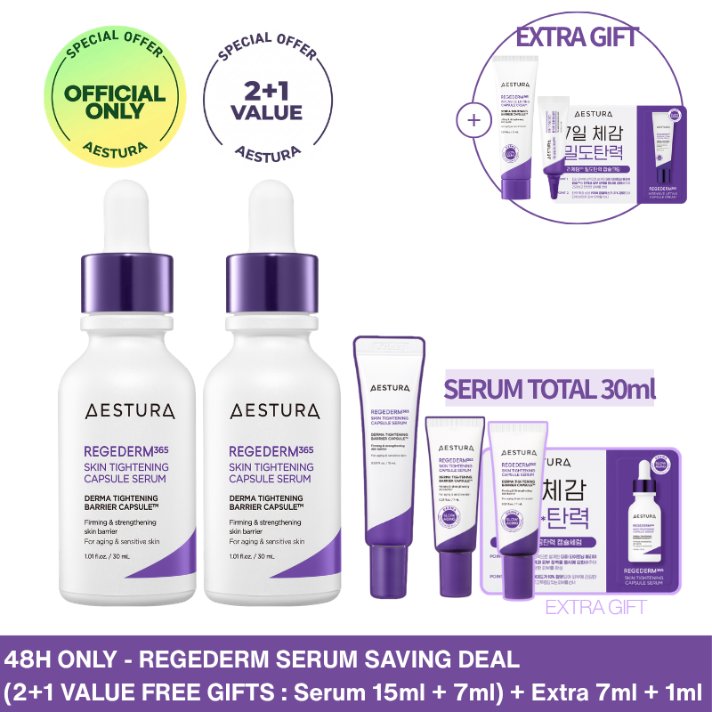 [48H Deal]AESTURA Regederm365 Skin Tightening Capsule Serum 30ml *2ea
