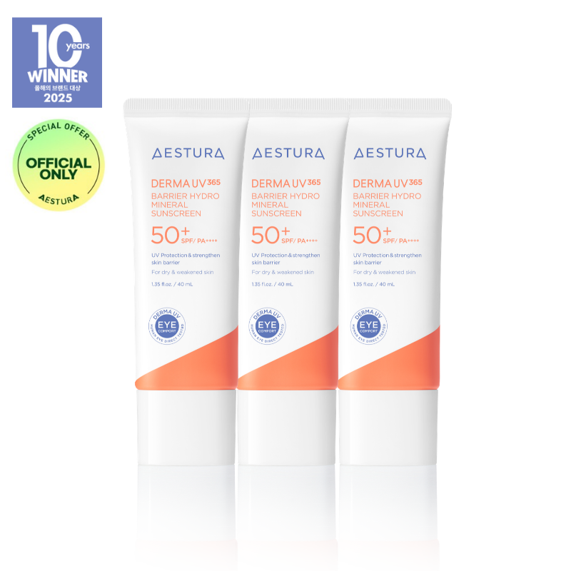 AESTURA ダーマ UV365 バリア ハイドロ ミネラル サンスクリーン 40ML