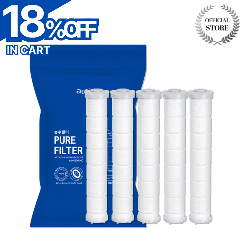 ATOJET AJ8200 Showerhead Replacement Carbon Filter x5