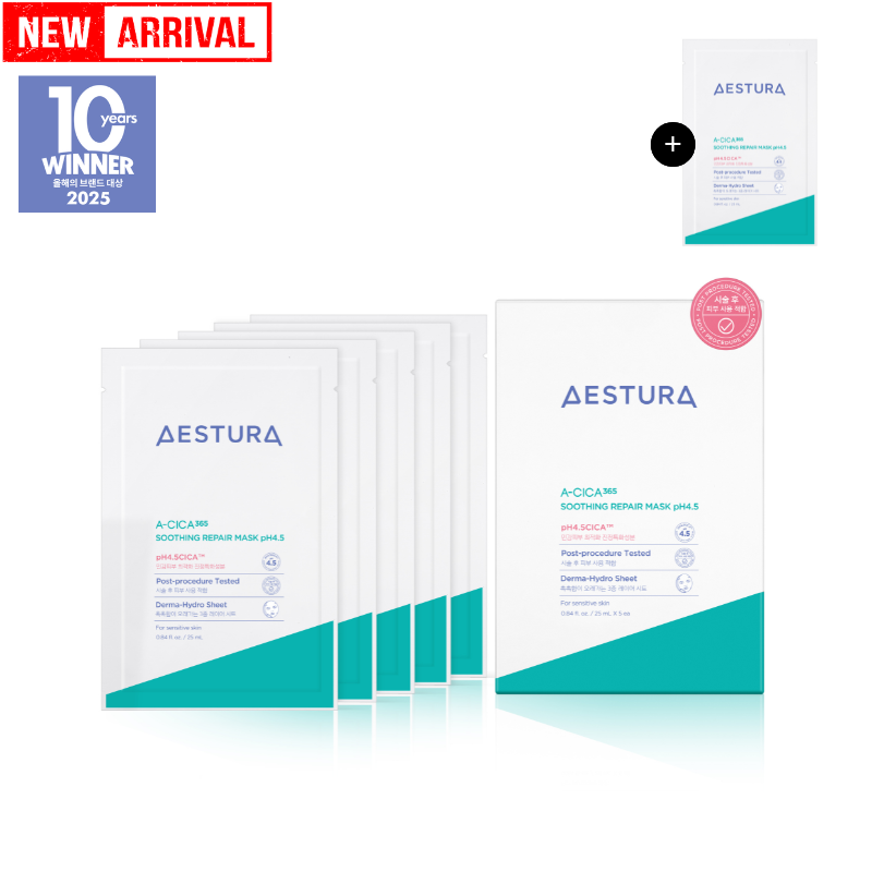 AESTURA A-CICA365 Soothing Repair Mask 5ea