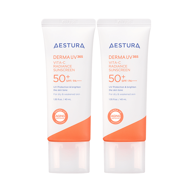 AESTURA DermaUV365 VITA-C Radiance Sunscreen  40ml*2ea