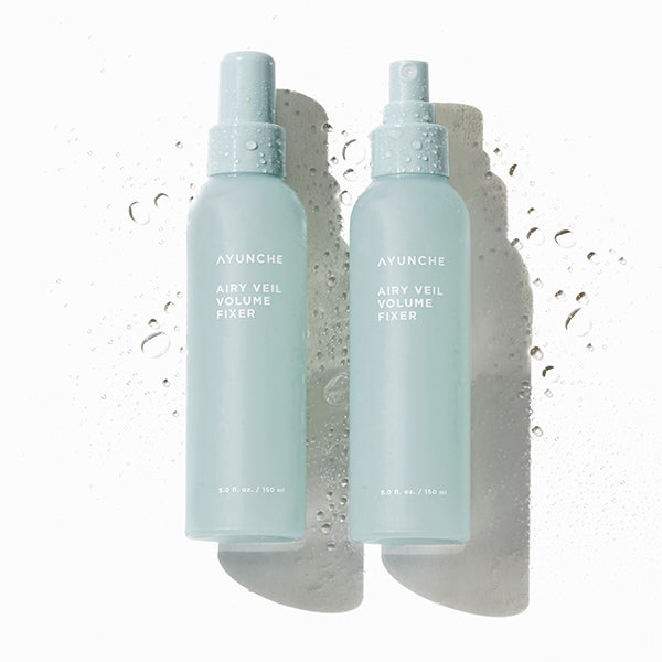 [Hair Perm Solution Bundle ] AYUNCHE Airy Veil Curl Cream 150ml, Volume Fixer 150ml