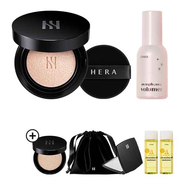 [B.cipe] HERA Black Cushion Foundation 17C1 15g + Etude Nymph Aura Volumer 24g