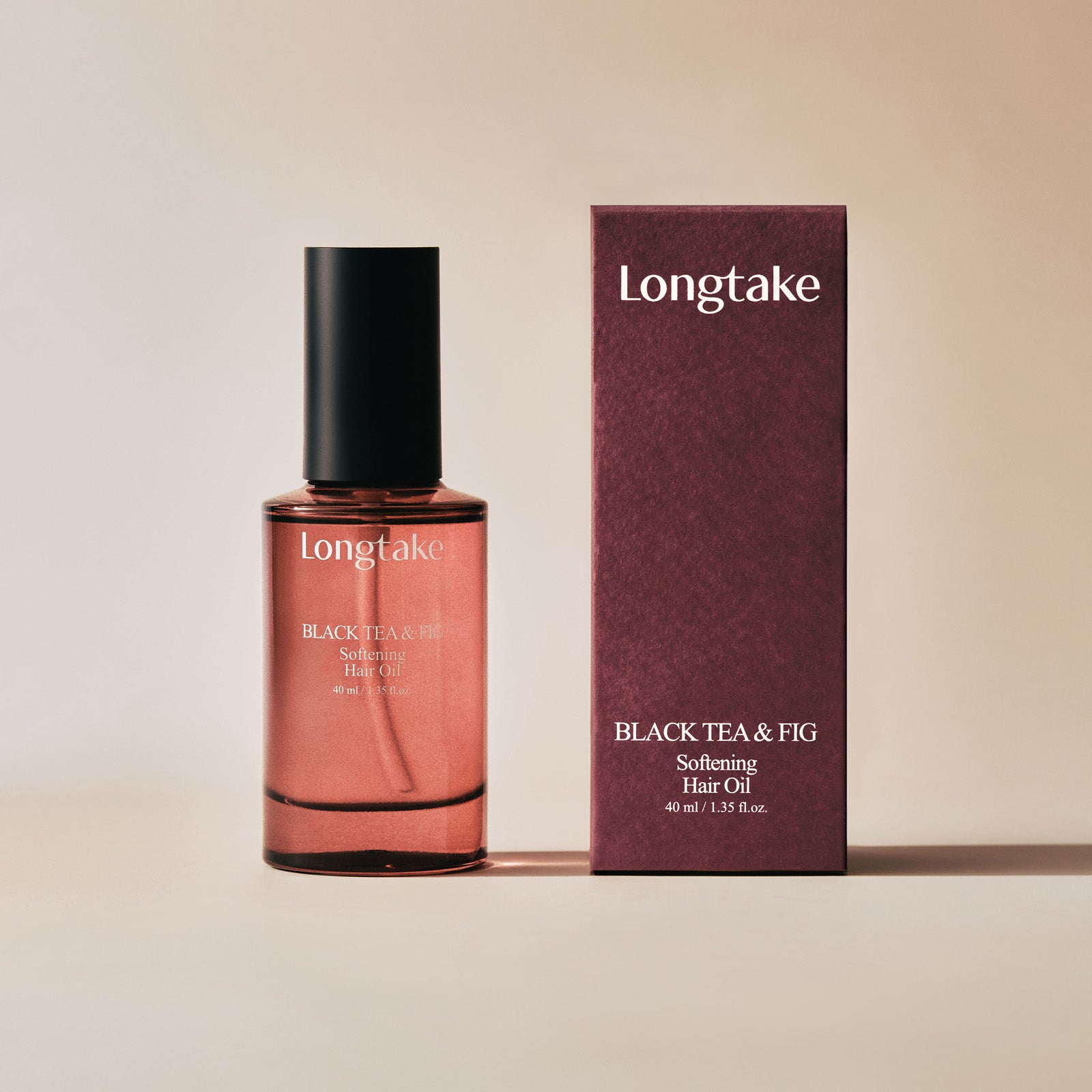 [新製品]ロングテイク ブラックティー＆イチジク ソフトニングヘアオイル 40ML 