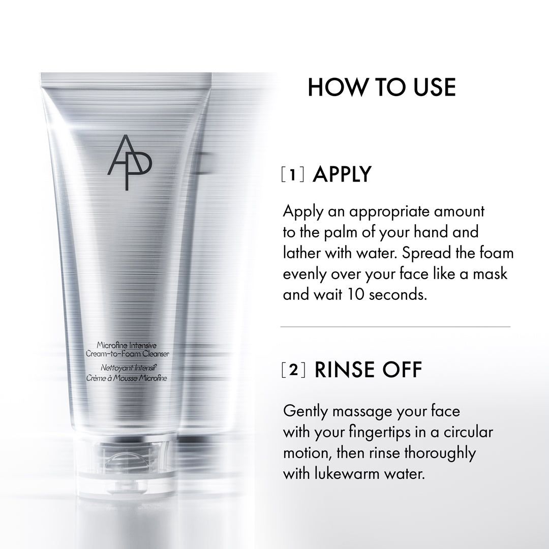 AP BEAUTY Microfine intensive cream-to-foam cleanser