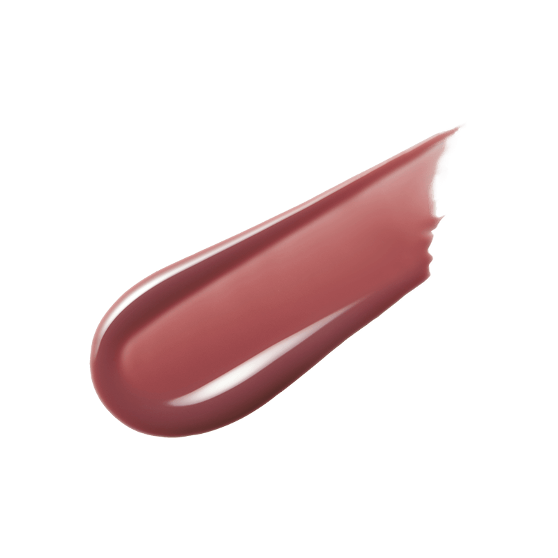 Swatch of [Felix] HERA Sensual Nude Gloss showing its glossy finish and volumizing effect.