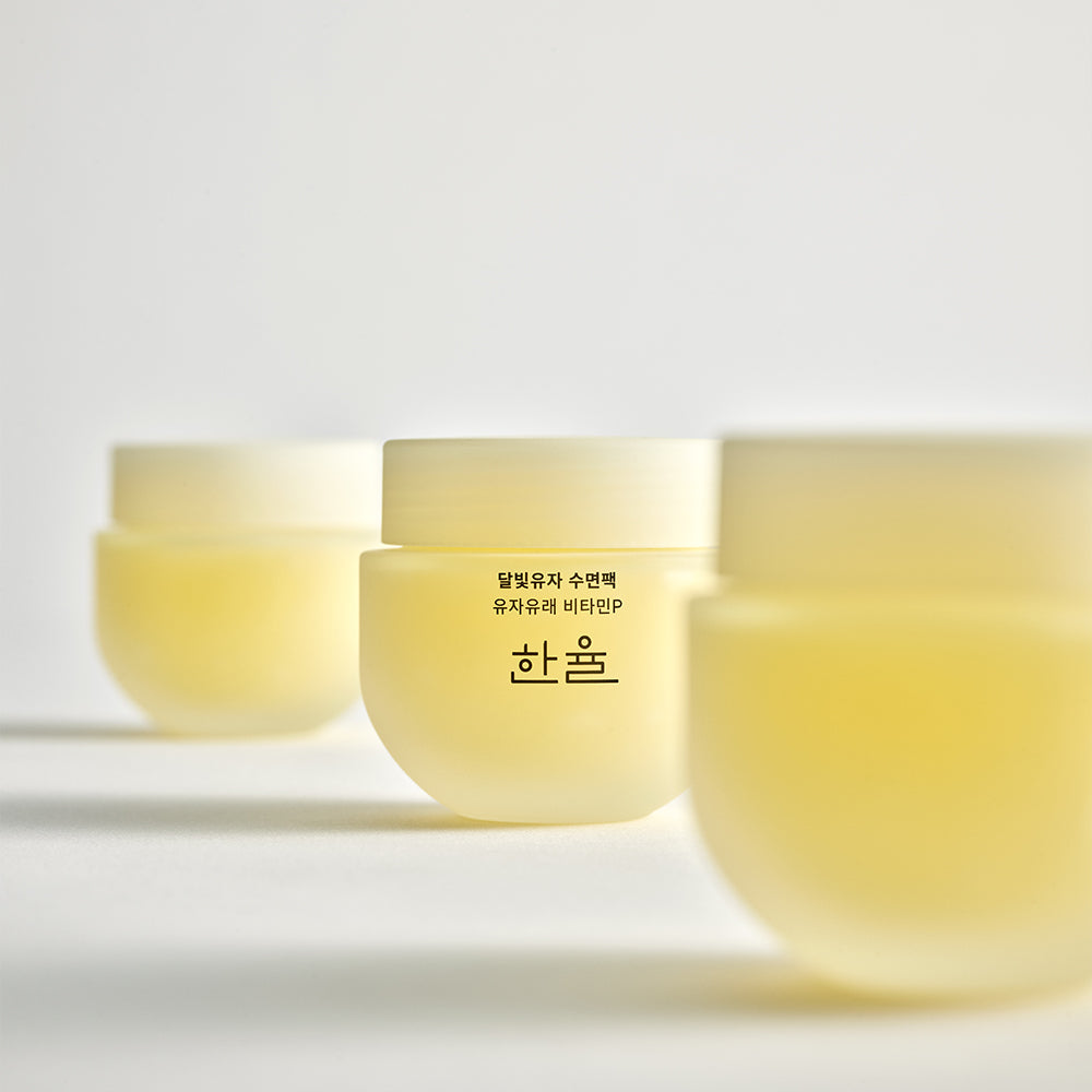 [一夜で肌をリセット] ハンユル ユジャ ビタミンC ブライトニングトナーパッド 60枚、スリーピングマスク 70ml
