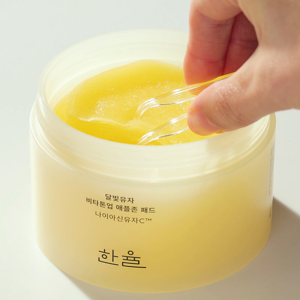 [一夜で肌をリセット] ハンユル ユジャ ビタミンC ブライトニングトナーパッド 60枚、スリーピングマスク 70ml