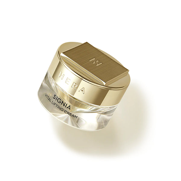 HERA Signia Special Gift Set (Serum 50ml/Water 75ml/Emulsion 50ml/Cream 30ml) with Vital Lifting Cream.