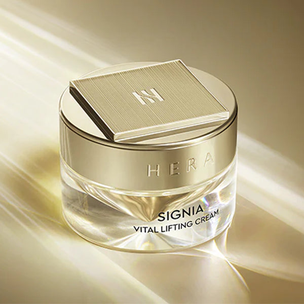 HERA Signia Vital Lifting Cream 60ml in luxurious packaging, designed for skin nourishment and firmness.