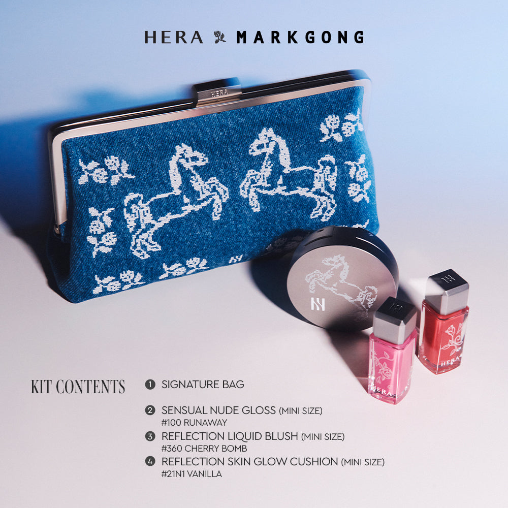 Black Cushion]HERAxMARKGONG On-The-Go Look Kit #Soft Satin Look