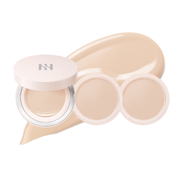 [Deluxe Cushion Set]HERA Reflection Skin Glow Cushion Foundation 15gx3 (Cushion+Refill*2+puff*2+Uv Protector Tone-Up Peach 15ml*2)