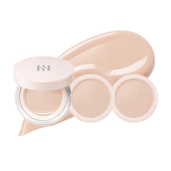 [Deluxe Cushion Set]HERA Reflection Skin Glow Cushion Foundation 15gx3 (Cushion+Refill*2+puff*2+Uv Protector Tone-Up Peach 15ml*2)