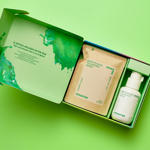 [Holiday Special Edition] Innisfree Green tea seed hyaluronic Serum 80ML+ Refil 80ML Set