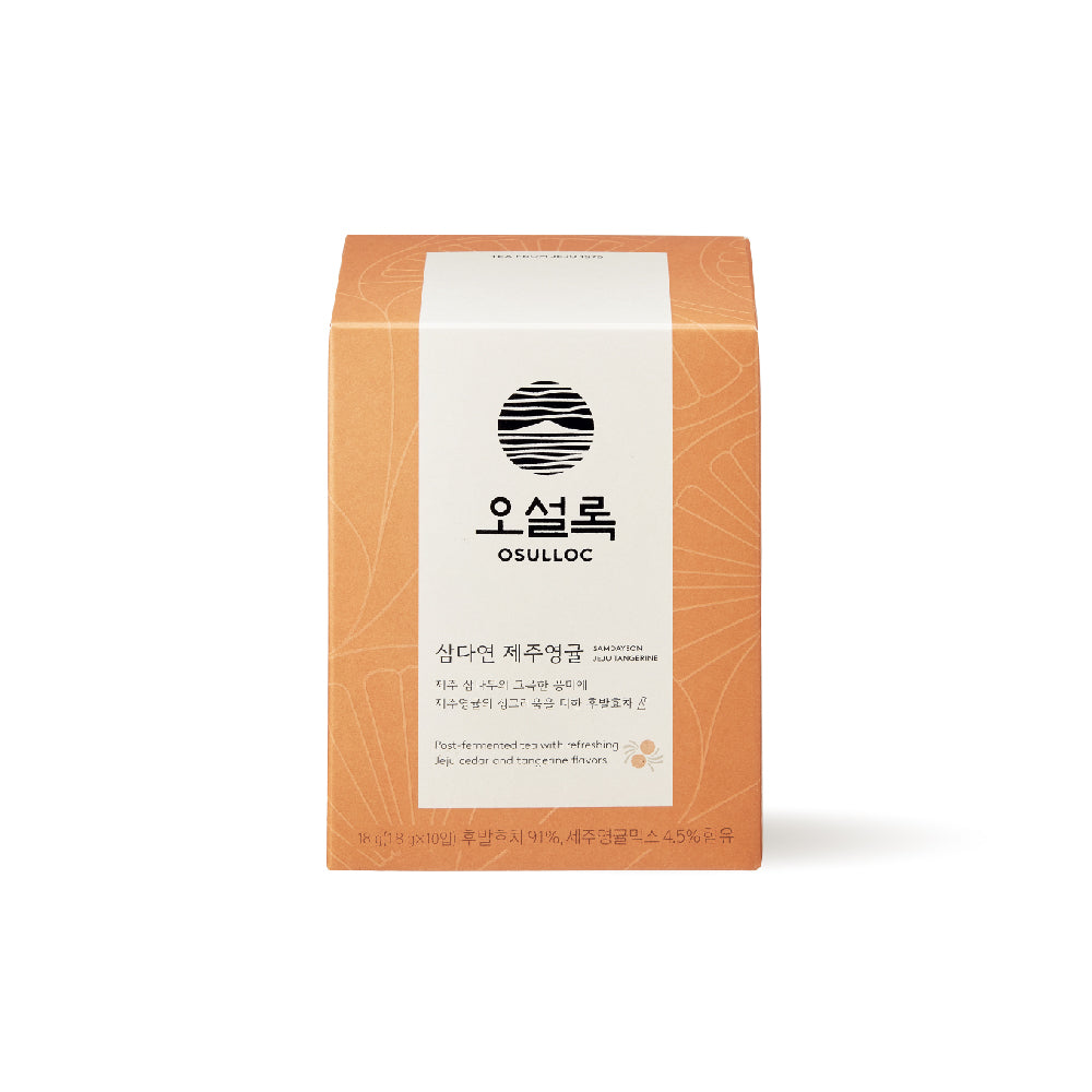 OSULLOC Jeju Tangerine Blended Tea (10 count)