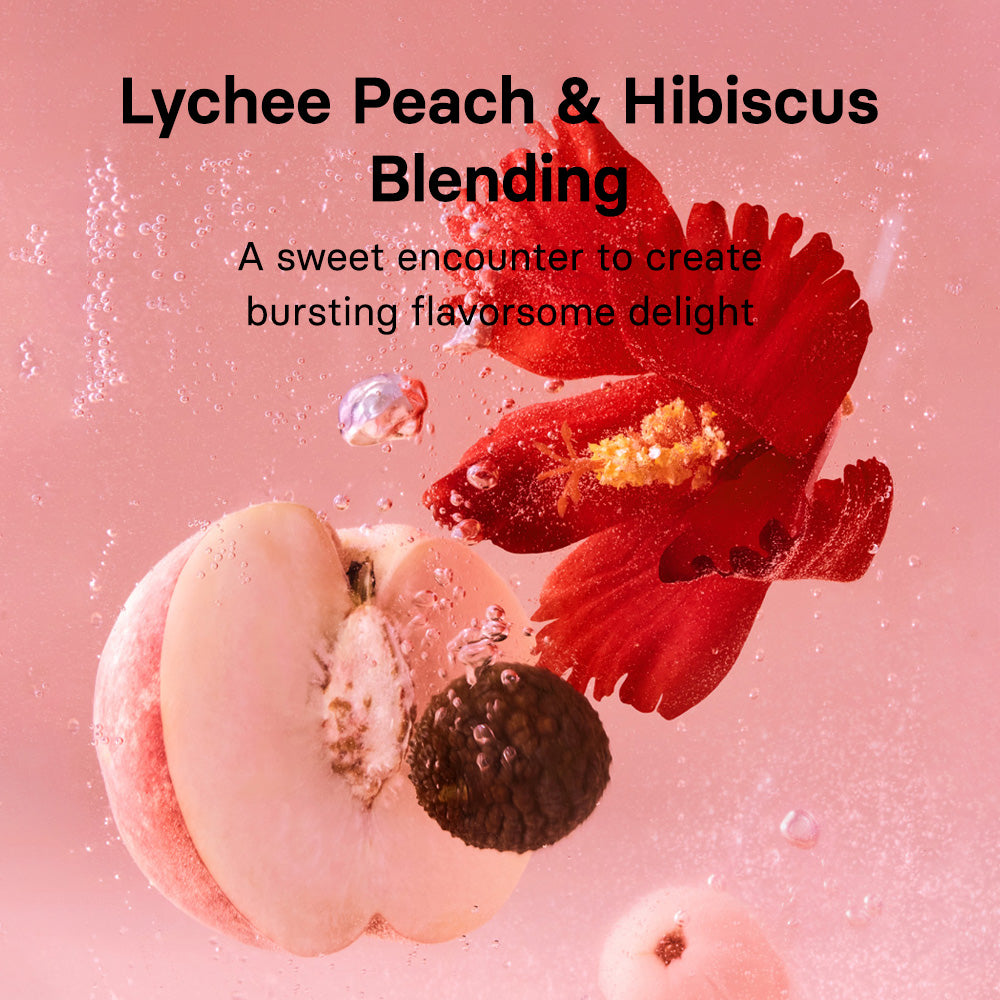 オスロック コンブチャ ライチ ピーチ (10 スティック、1.76 オンス