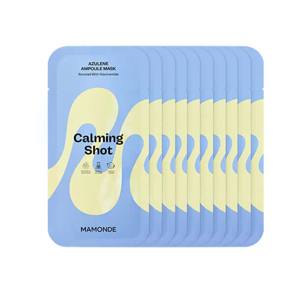 [10ea SET]Mamonde Calming Shot Azulene Ampoule Mask 23 ml