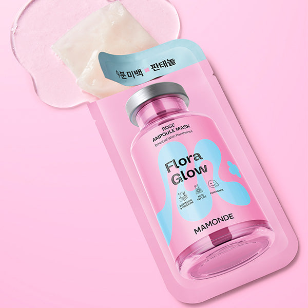 Mamonde Flora Glow Rose Ampoule Mask 23ml*1ea