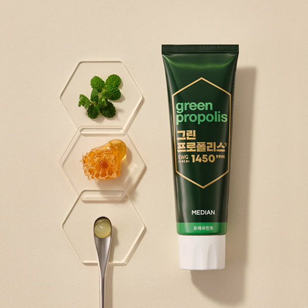 Median Green-Propolis Toothpaste Fresh Mint 100g*3