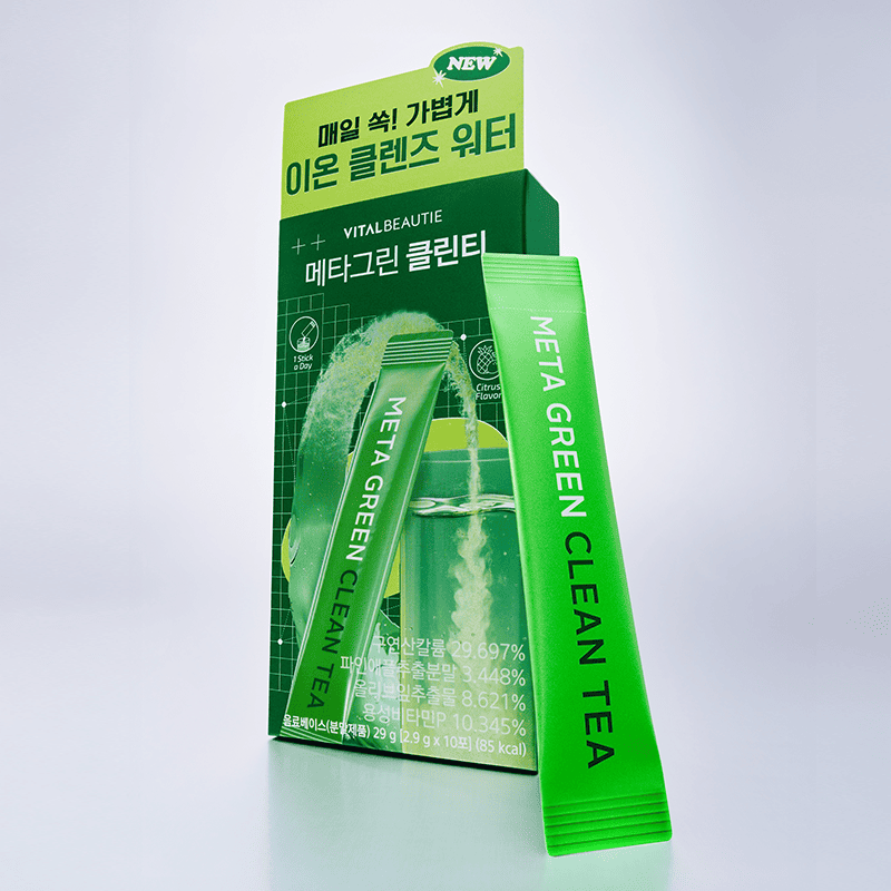 [30D]VITALBEAUTIE MetaGreen Clean Tea 10ea*3Boxes+5ea gift