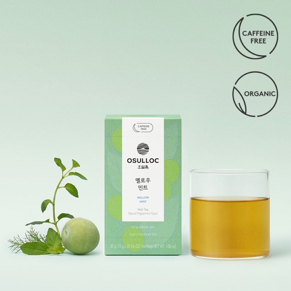 OSULLOC Mellow Mint Tea (20 count) - Refreshing Herbal Blend