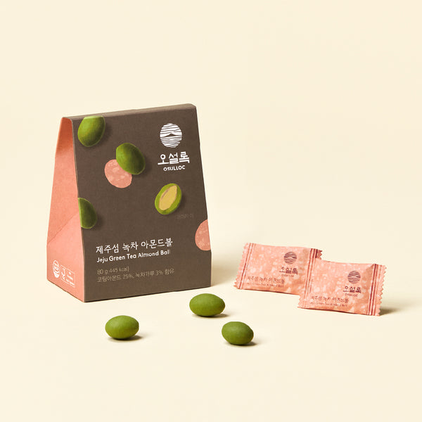 OSULLOC Jeju Green Tea Almond Ball 20 balls (80g)