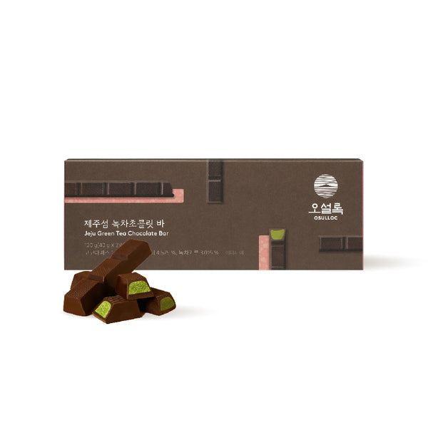 OSULLOC Jeju Green Tea Chocolate Bar 3 bars (120g /40g each)