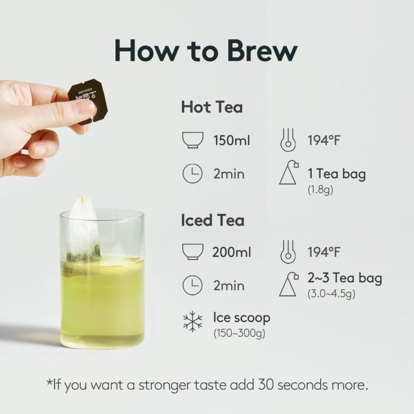 オスロック 有機純緑茶 (20 カウント)