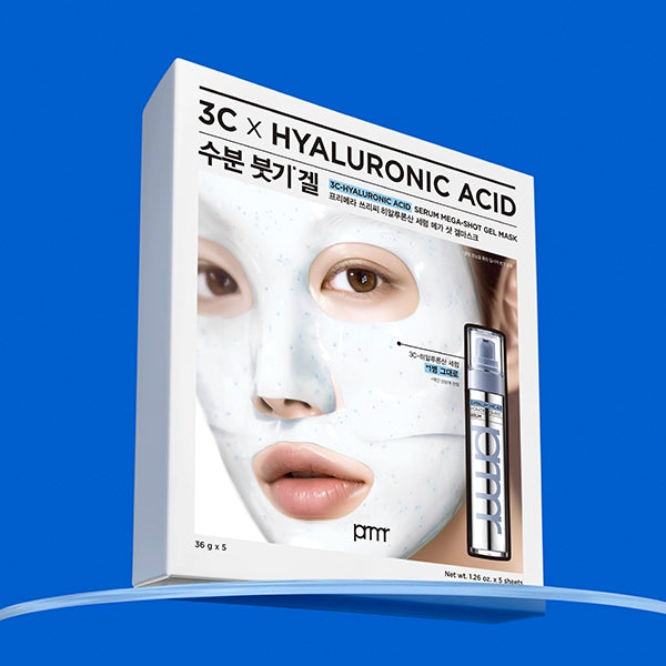 PRMR 3C-HYALURONIC ACID SERUM MEGA-SHOT GEL MASK 36g*5