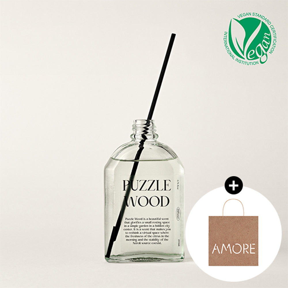 PUZZLE WOOD Vegan Diffuser(including exclusive black lead stick)