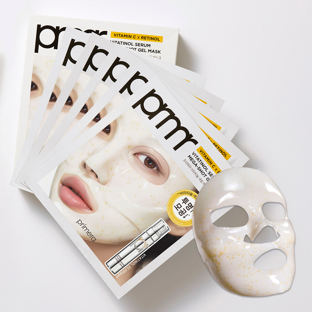 Primera vitatinol serum mega-shot gel mask SET (8ea+2ea for free)