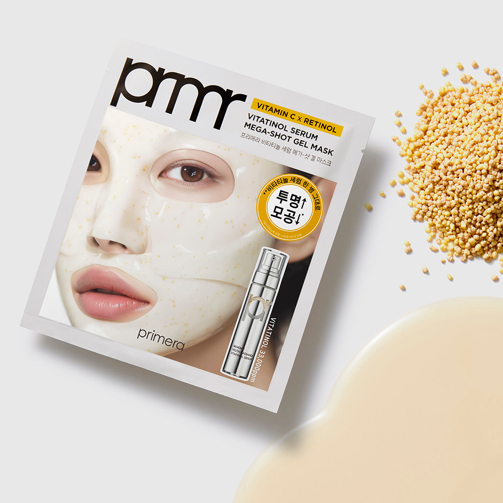 Primera vitatinol serum mega-shot gel mask