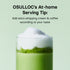 Osulloc Matcah Mania Bundle serving tip with matcha and whipped cream for personalized taste.