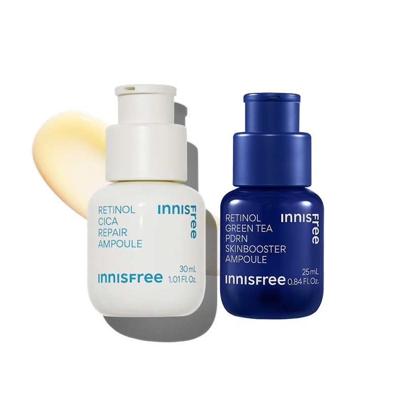 [SET] INNISFREE Retinol Green Tea PDRN Ampoule  + Retinol Cica Repair Ampoule